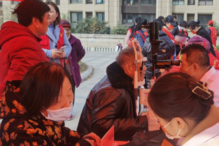 沃瑞眼科走進肥西縣肥光社區(qū)，開展公益眼健康體檢